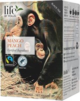 Mango Persika, Svart te Life by Follis Rainforest Fairtrade 20 påsar